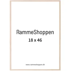 Massiv egetræsramme, smal - 18 x 46 cm - Type 320