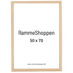 Massiv egetræsramme, smal - 50 x 70 cm - Type 320