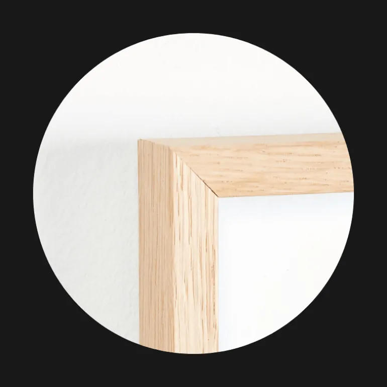 Massiv egetræsramme, smal - 50 x 70 cm - Type 320