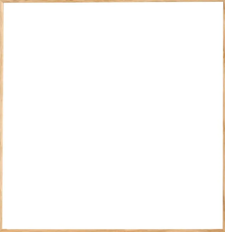 Massiv egetræsramme, smal - 30 x 30 cm - Type 320