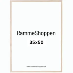 Massiv egetræsramme, smal - 35 x 50 cm - Type 320