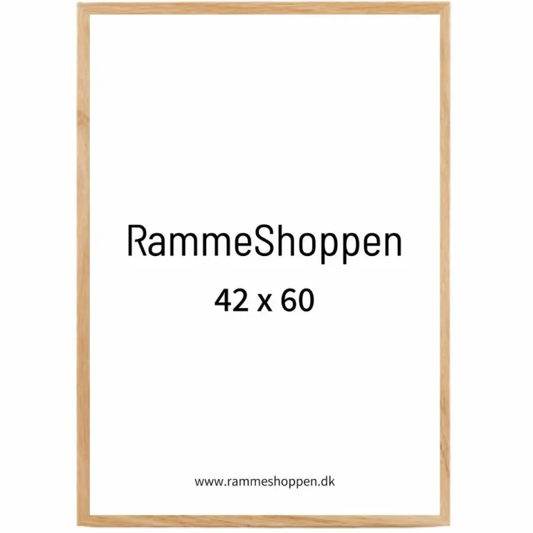 Massiv egetræsramme, 42x60 (A2) cm - Type VR01