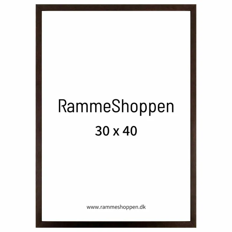 Mørk brun træramme - Type 830