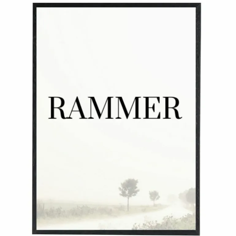 Mørk brun træramme, 40 x 60 cm, Type 830