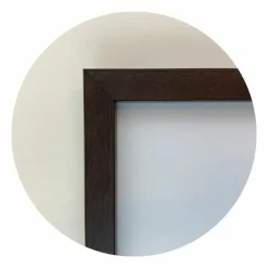 Mørk brun træramme, 20 x 20 cm, Type 830