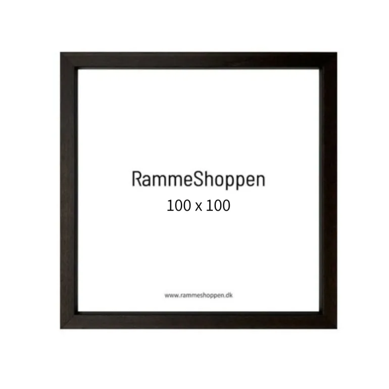 Mørk brun træramme, Type 831