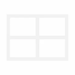 Passepartout, Frosthvid, Standardmål, MED FLERE HULLER