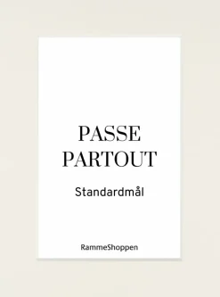 Passepartout, Naturhvid, Standardmål