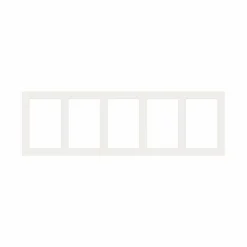 Passepartout, Porcelænshvid, Standardmål, MED FLERE HULLER