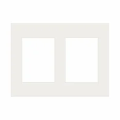 Passepartout, Porcelænshvid, Standardmål, MED FLERE HULLER