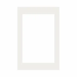 Passepartout, Porcelænshvid, Standardmål