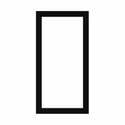 Passepartout, Sort med hvid kerne, Standardmål