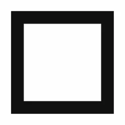 Passepartout, Sort med hvid kerne, Standardmål