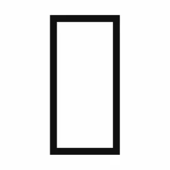 Passepartout, Sort med hvid kerne, Standardmål