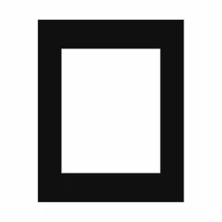 Passepartout, Sort med hvid kerne, Standardmål