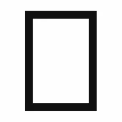 Passepartout, Sort med hvid kerne, Standardmål