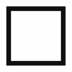 Passepartout, Sort med hvid kerne, Standardmål