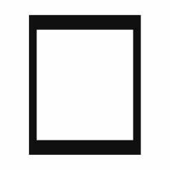 Passepartout, Sort med hvid kerne, Standardmål