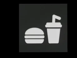 Pengegaveramme, Burger & Sodavand, 20x20 cm