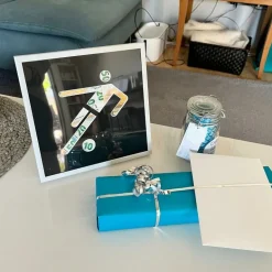 Pengegaveramme, Fodbold, 20x20 cm