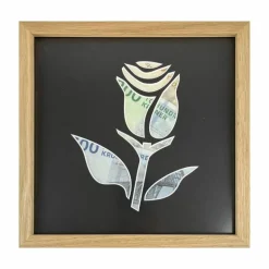 Pengegaveramme, "Giv en blomst", flere varianter, 20x20 cm