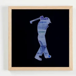 Pengegaveramme, Golf, 20x20 cm