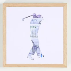 Pengegaveramme, Golf, 20x20 cm