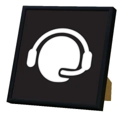 Pengegaveramme, Headset, 20x20 cm