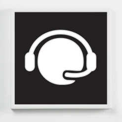 Pengegaveramme, Headset, 20x20 cm