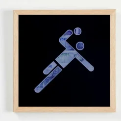 Pengegaveramme, Håndbold, 20x20 cm