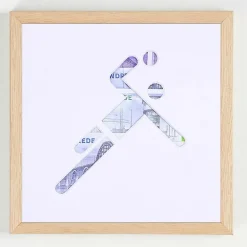 Pengegaveramme, Håndbold, 20x20 cm