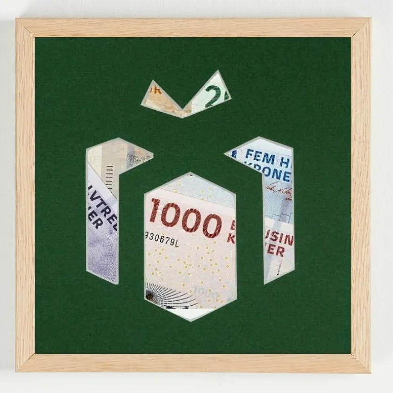 Pengegaveramme, Julerammer, udvalg, 20x20 cm