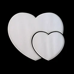 Pengegaveramme, To hjerter, 20x20 cm