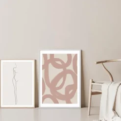 Plakat, Beige Circles