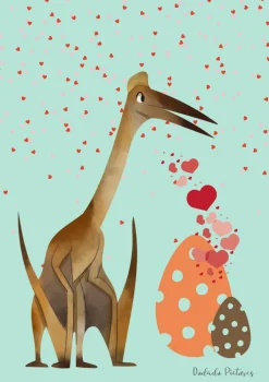Plakat, Dino Love