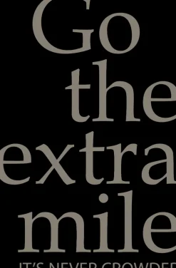 Plakat, Go the extra mile, hvid