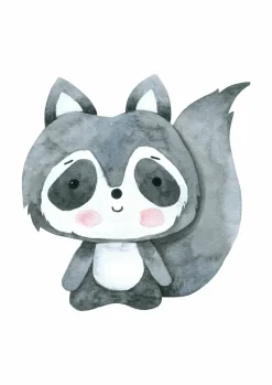 Plakat, Happy Raccoon