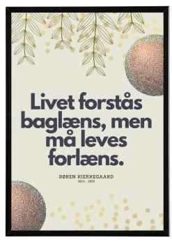 Plakat, Livet, Citat