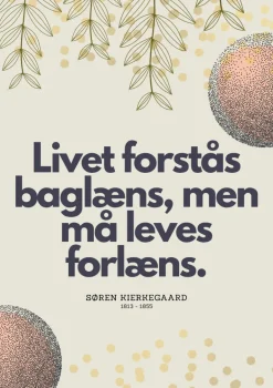 Plakat, Livet, Citat