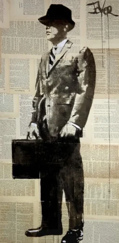 Plakat, No funny business, Loui Jover Art