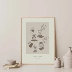 Plakat, Preparare il caffé