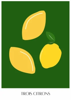 Plakat, Trois Citrons