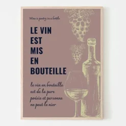 Plakat, Wine is poetry, vinplakat