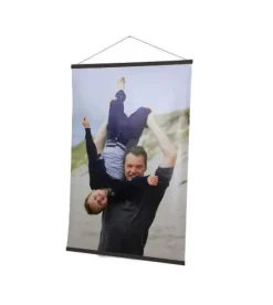 Plakatliste i sort træ - 100cm