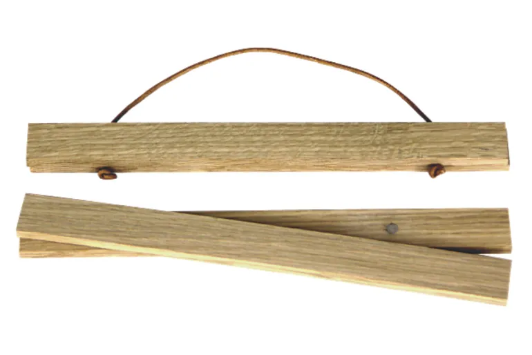 Plakatlister i egetræ - 30cm