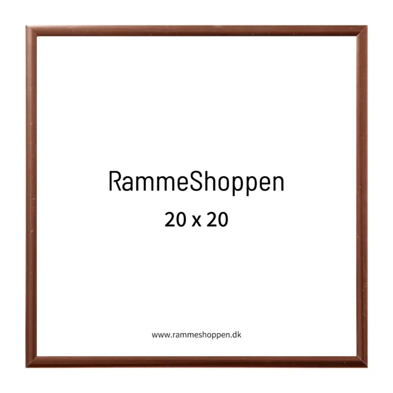 Rosegold, aluminium, blank, smal, 20x20 cm, Type 9022