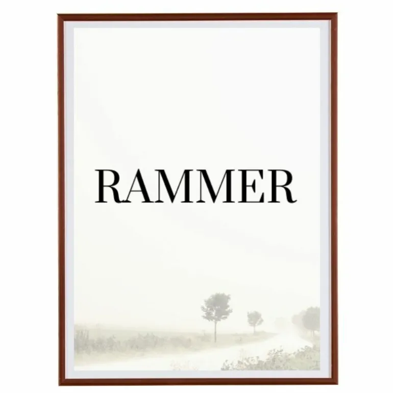 Rosegold, aluminium, blank, smal - Type 9022