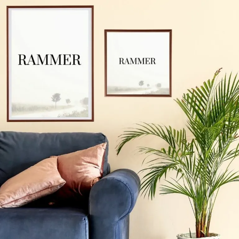 Rosegold, aluminium, blank, smal - Type 9022