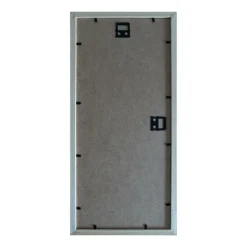 Sølvnistret ramme med sort passepartout - 17x39