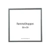Sølvramme, aluminium, blank, smal, 50 x 50 cm, Type 9013